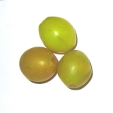 Olivenperlen, gelb, 15x19mm / 1 St.