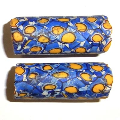 Alte Millefiori Beads / 3 "XL" Perlen