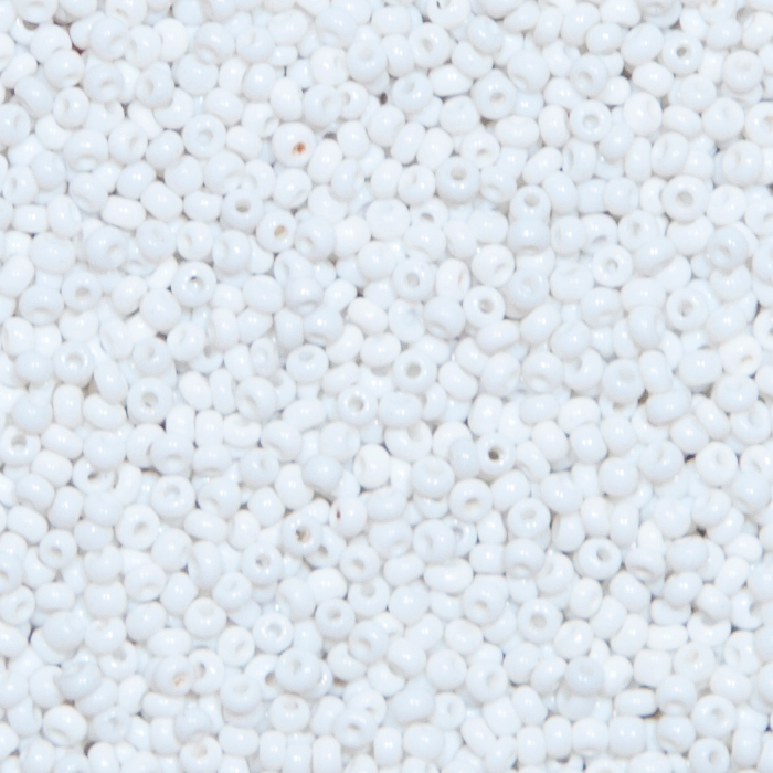 Alte Rocailles 11/0 - Kreideweiß. 100g.