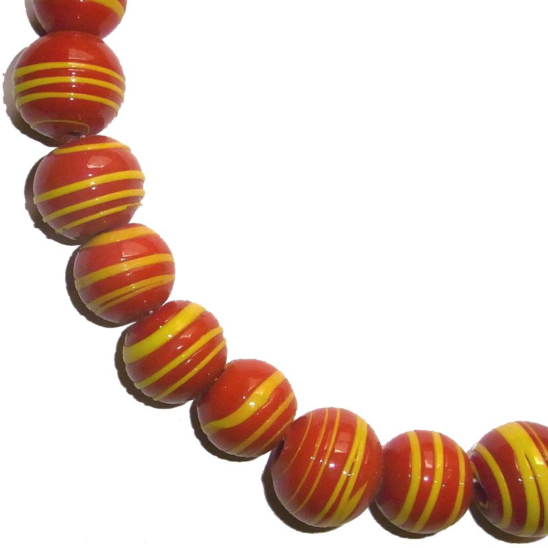 Spiralperlen, ø ca.19mm Strang, versch. Farben