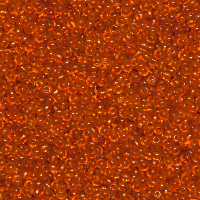 Rocaillesperlen Sonderpreis Orange transp. 250g.