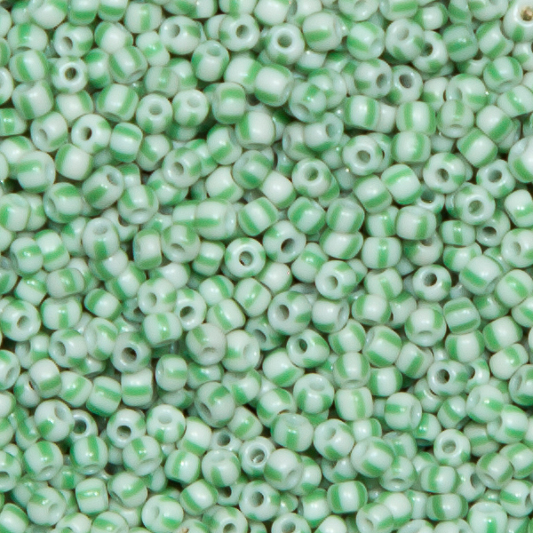 Gestreifte Ponybeads. 100g.