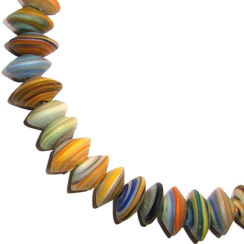 Marble-Beads bicone, ø ca. 18mm 1 Strang