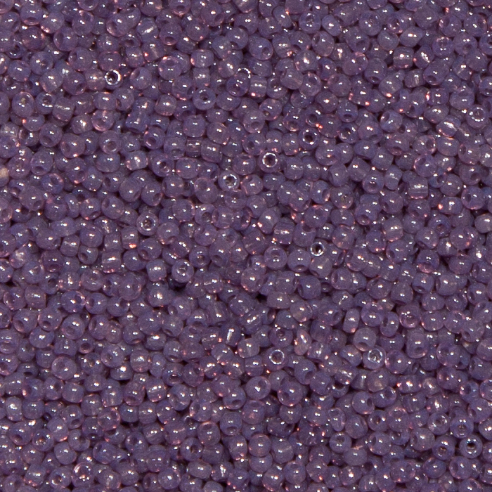 Rocaillesperlen Sonderpreis Opalviolett transp. 250g.