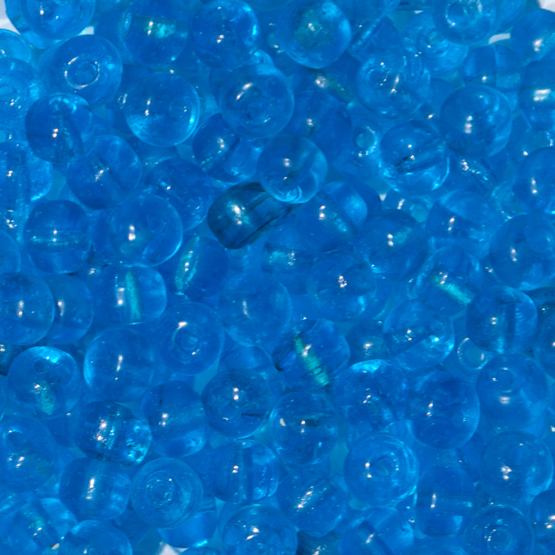 Crowbeads / Aquamarinblau. 100gr.