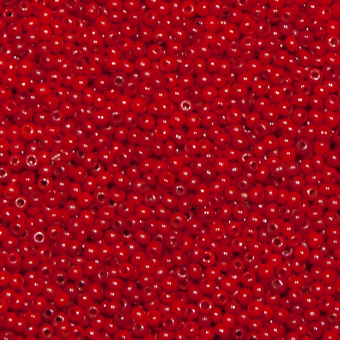Alte Rocailles 12/0 - Korallrot. 100g.