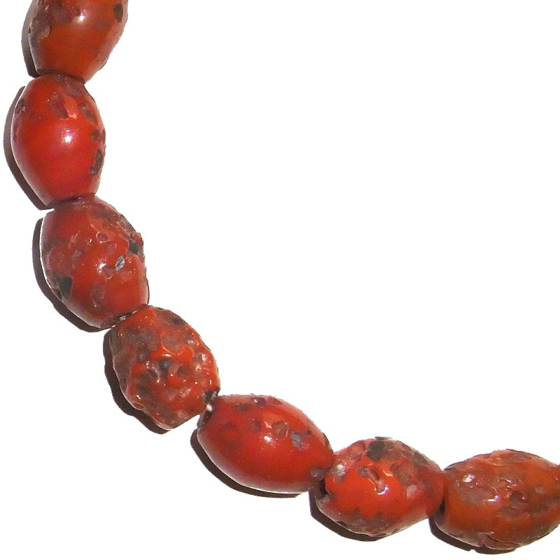 Korallenimitation Glas, ca. 19x22mm, Strang.