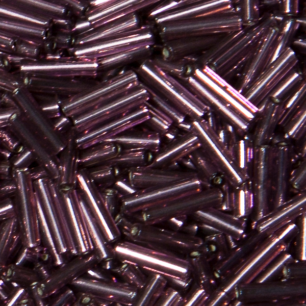 Buglebeads mit Silbereinzug / Altviol. tr., 100g.