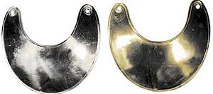 Gorget - - Messing oder Neusilber