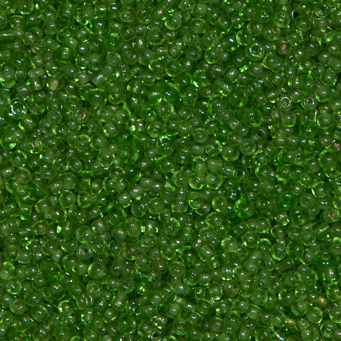 Rocailleperlen Sonderpreis Hellgrün transp. 250g.