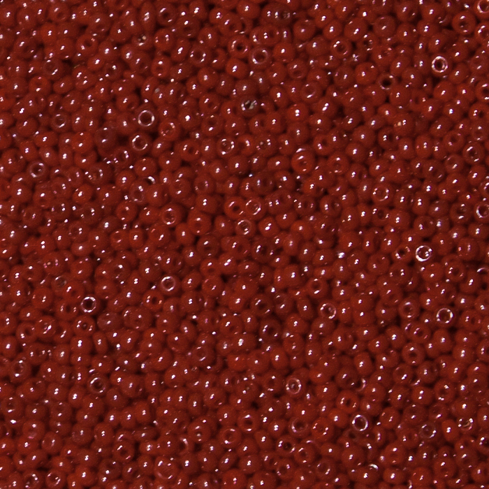 Rocaillesperlen Sonderpreis  Korallrot dunkel opak 250g.