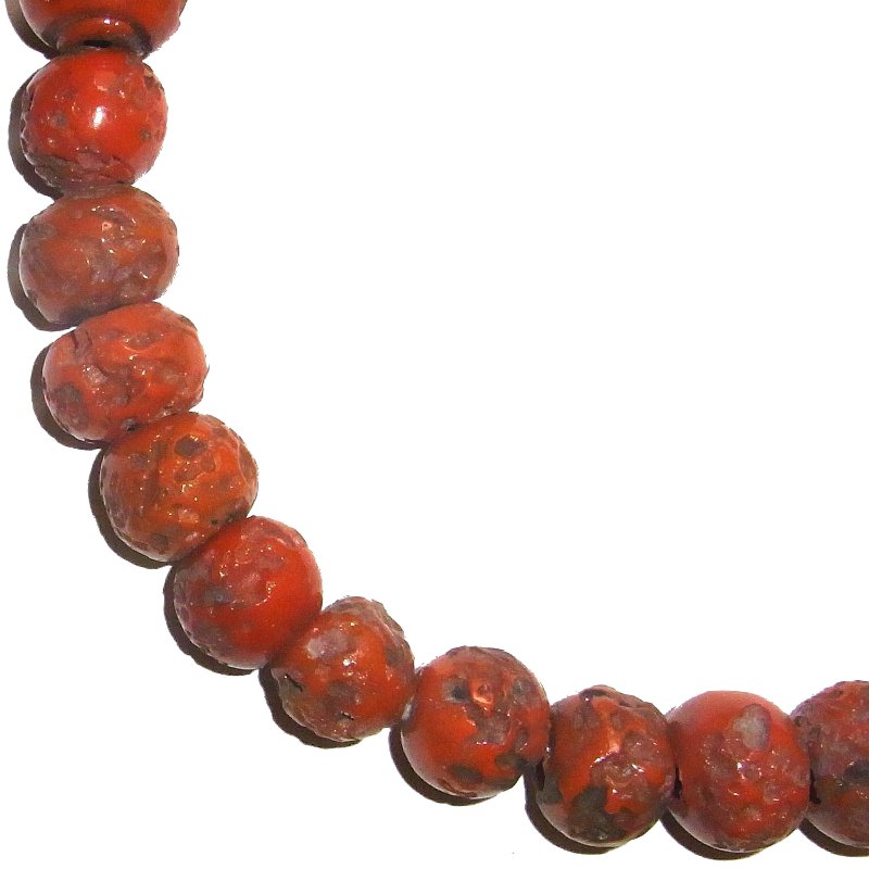Korallenimitation Glas, ø ca. 18mm, Strang.