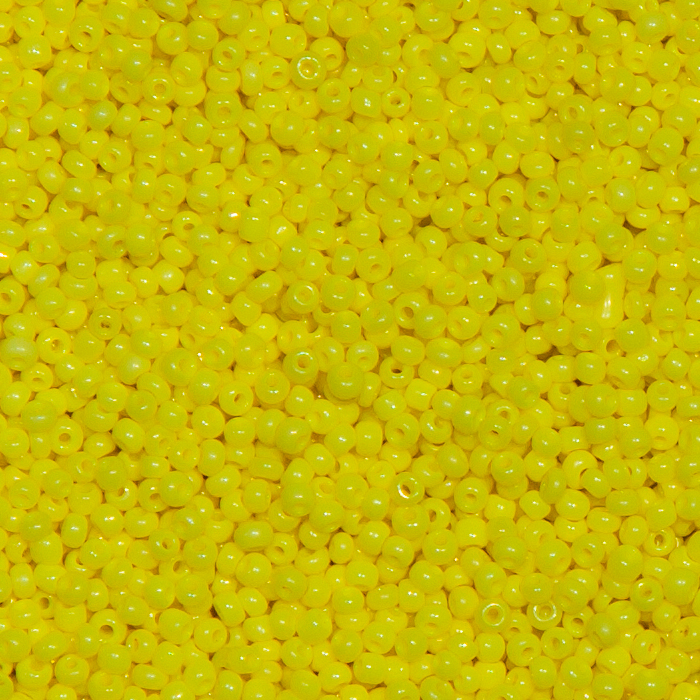 Rocaillesperlen Sonderpreis Zitronengelb opak 250g.
