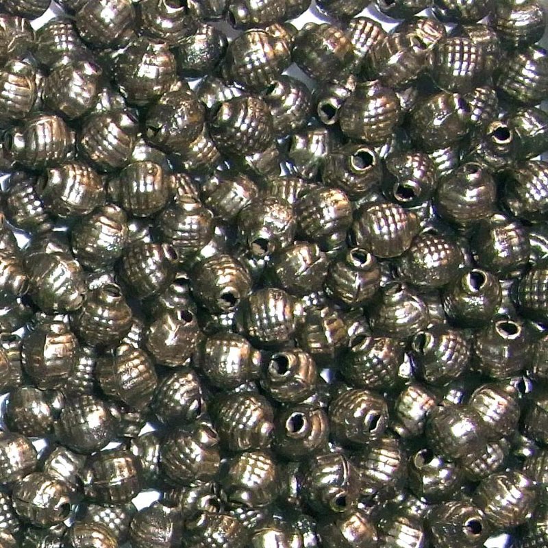 Metallperle versilbert