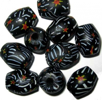 Millefioriperle, bicone 18x23mm / 1st.