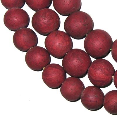 Indo-Pacific-Beads, groß, ziegelrot / Strang