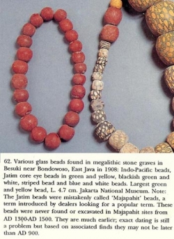 Indo-Pacific-Beads, groß, ziegelrot / Strang