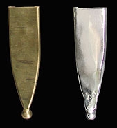 Conchagürtel Abschlußspitze - Messing & Neusilber