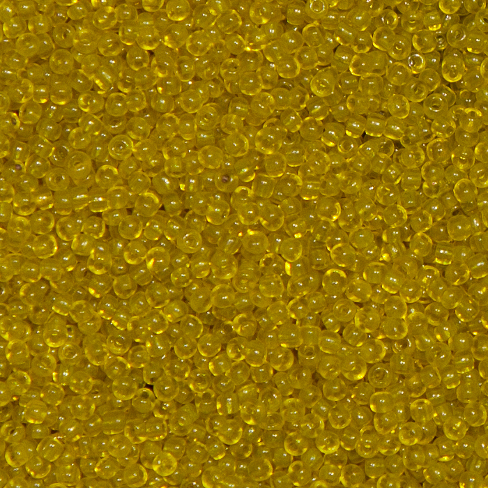 Rocailleperlen Sonderpreis Gelb transp. 250g.