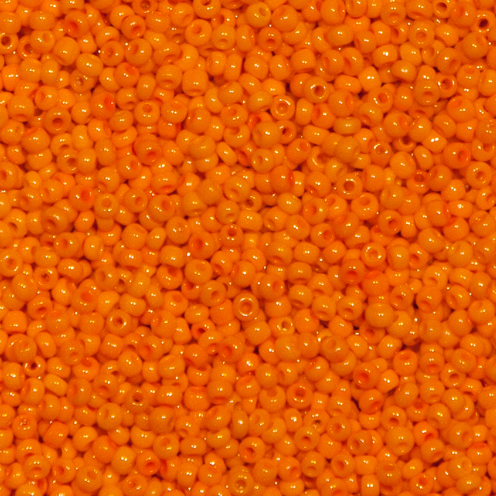 Rocaillesperlen Sonderpreis Orange opak 250g.