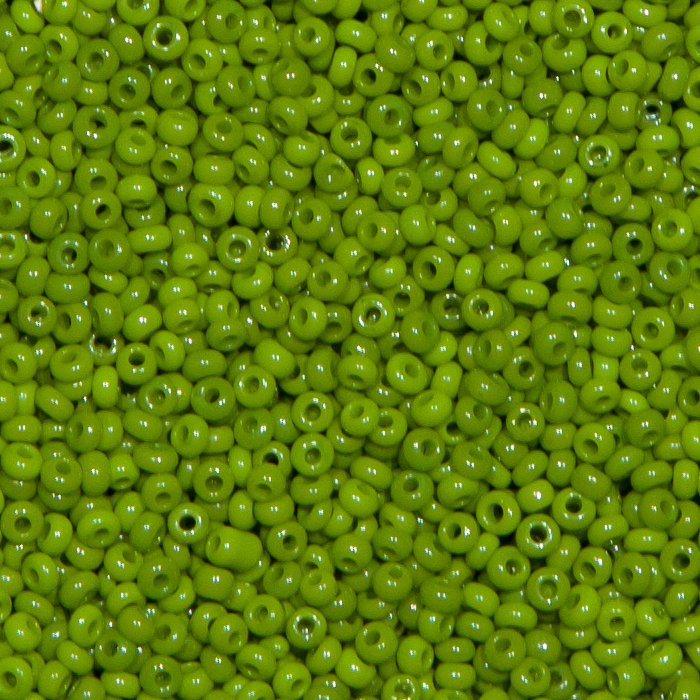 Alte Rocailles 11/0 - Olivgrün. 100g.