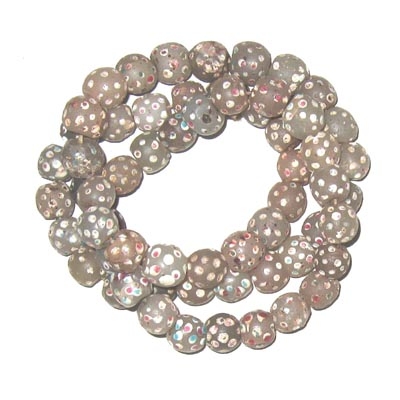 Eyebeads, milchigweiß, vor 1850 / Strang