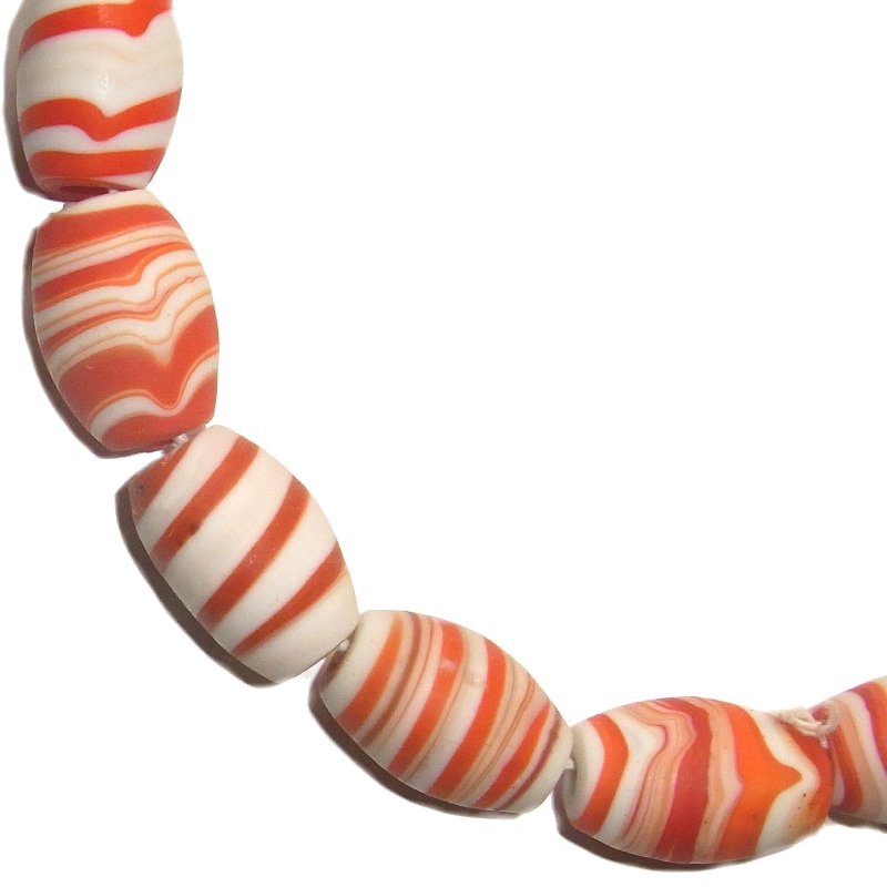 Marble-Beads, ca. 17x25mm Strang, versch. Farben