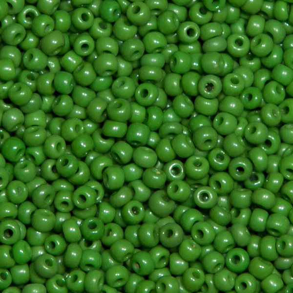 Ponybeads 8/0 (Stickperlen), crowgreen, alt. 250g. reduziert.