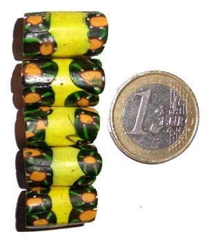 Alte Millefiori Beads / 5 od. 10 Perlen