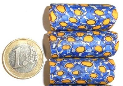 Alte Millefiori Beads / 3 "XL" Perlen