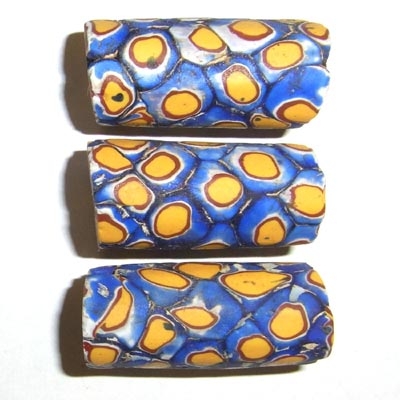 Alte Millefiori Beads / 4 Perlen.