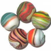 Marble-Beads kugelförmig, ø ca. 16mm, 10st.