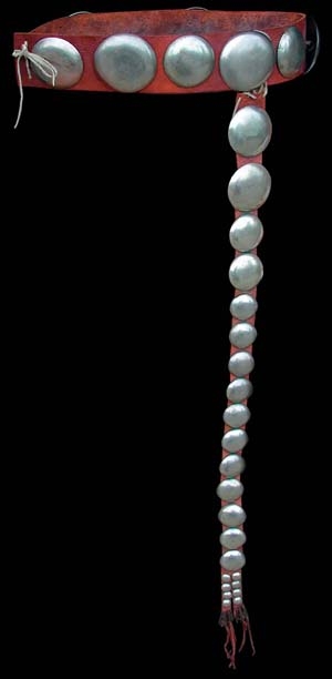 Conchagürtel Abschlußspitze - Messing & Neusilber