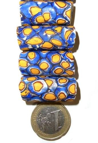 Alte Millefiori Beads / 4 Perlen.