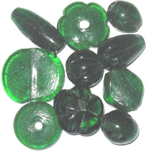 Maxi-Beads, grün, 10 Perlen