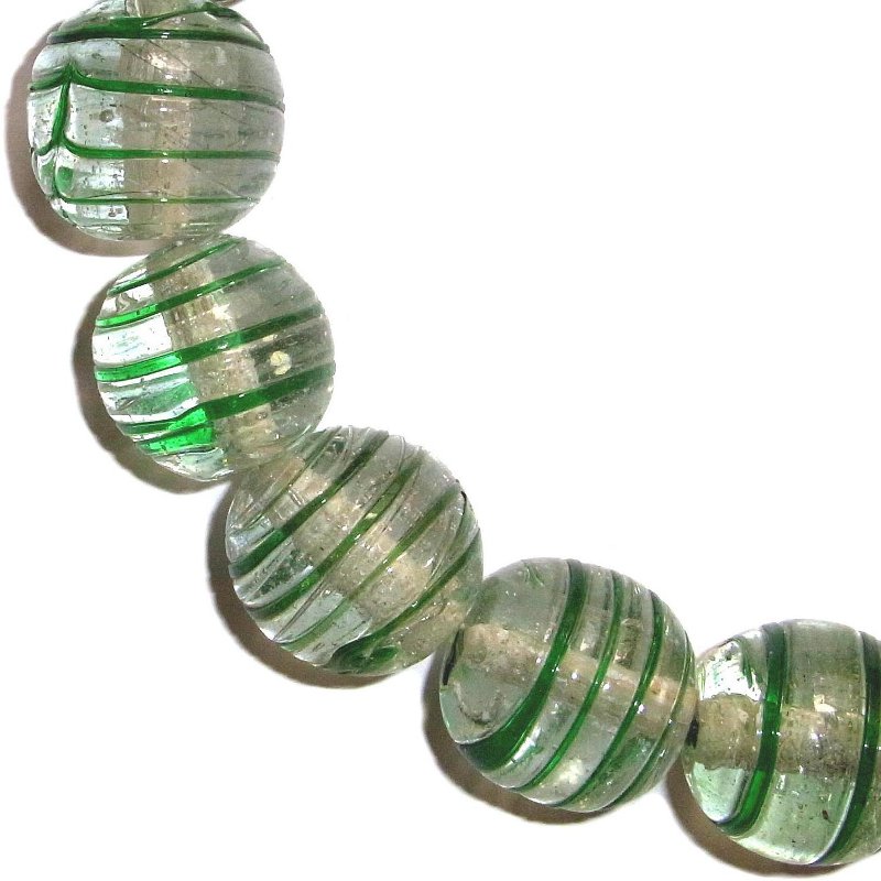 Spiralperlen, ø ca. 26mm Strang, versch. Farben
