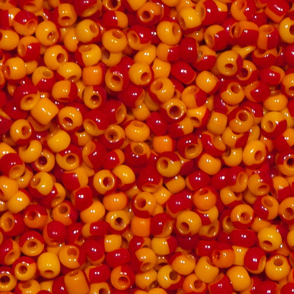 Gestreifte Ponybeads - 8/0 100g.