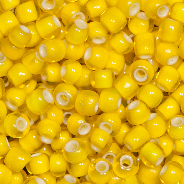 Ponybeads (Stickperlen) "Whitehearts", Gelb 250gr