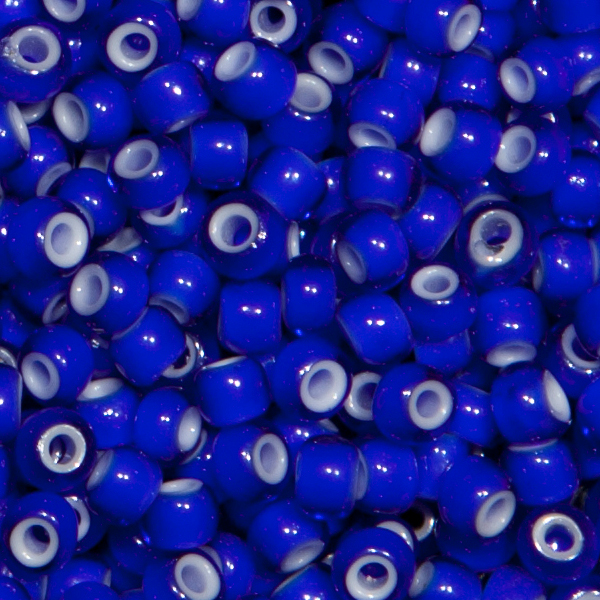 Ponybeads (Stickperlen) "Whitehearts", Blau 250gr