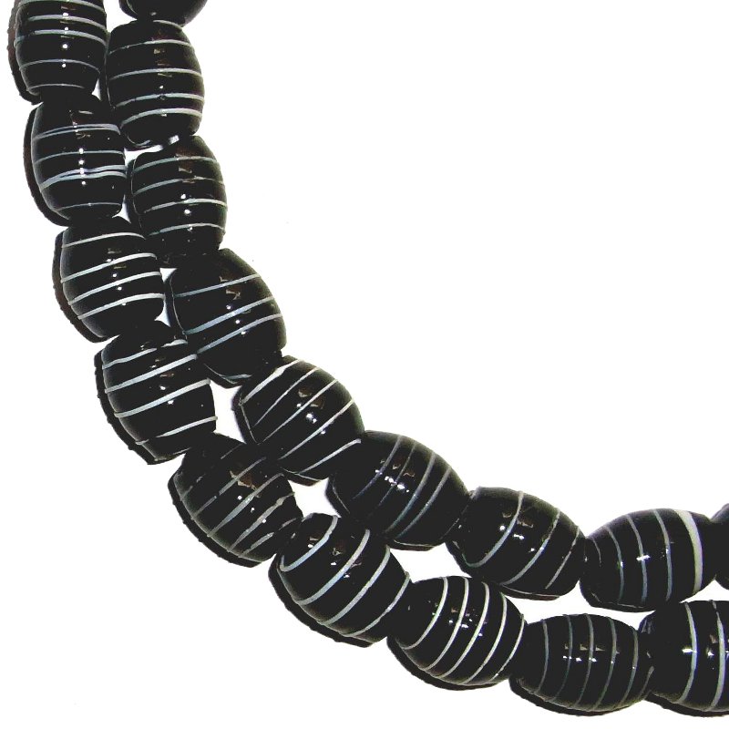 Spiralperlen, rot, ca.14x18mm. Strang.