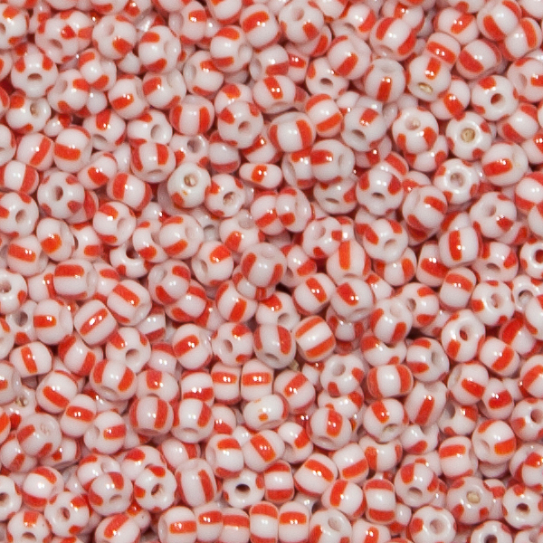 Gestreifte Ponybeads. 100g.