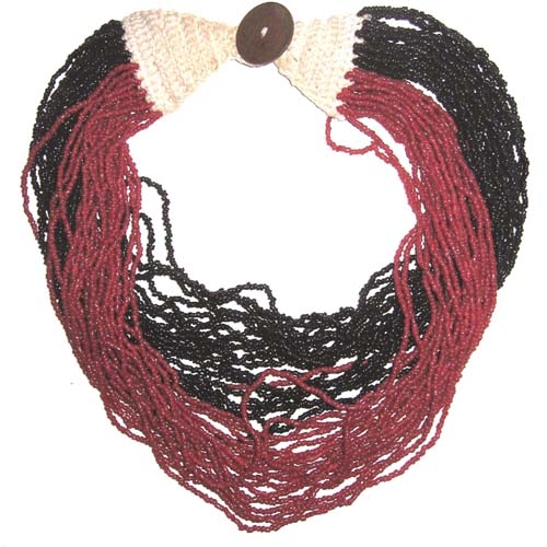 Multistringkette schwarz/rot