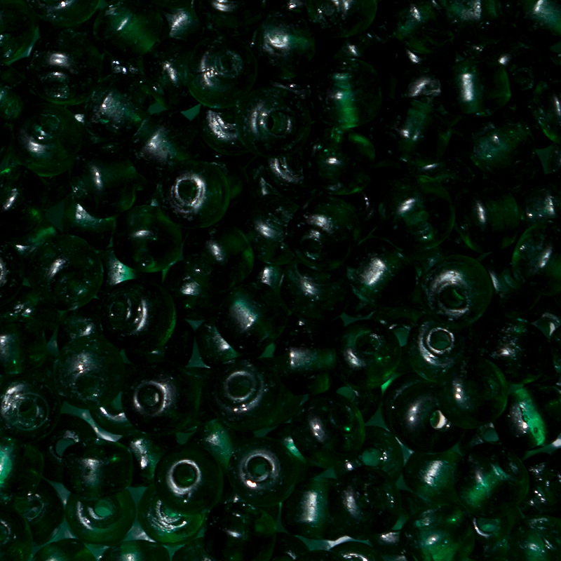 Crowbeads / Flaschengrün. 100gr.