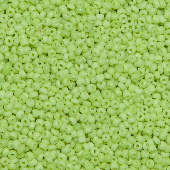 Alte Rocailles 11/0 - Lindgrün. 100g.