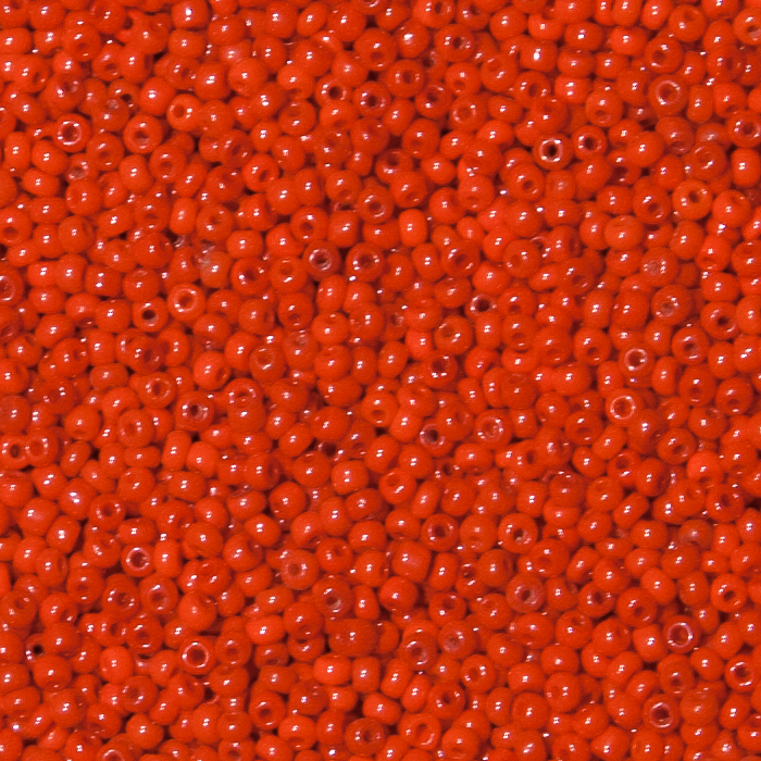 Rocaillesperlen  Sonderpreis Korallrot hell 100g.