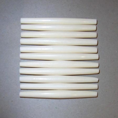 Bone-Hairpipes 75mm