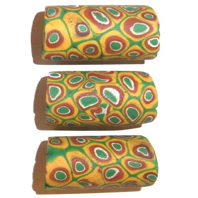 Alte Millefiori Beads / 3 Perlen