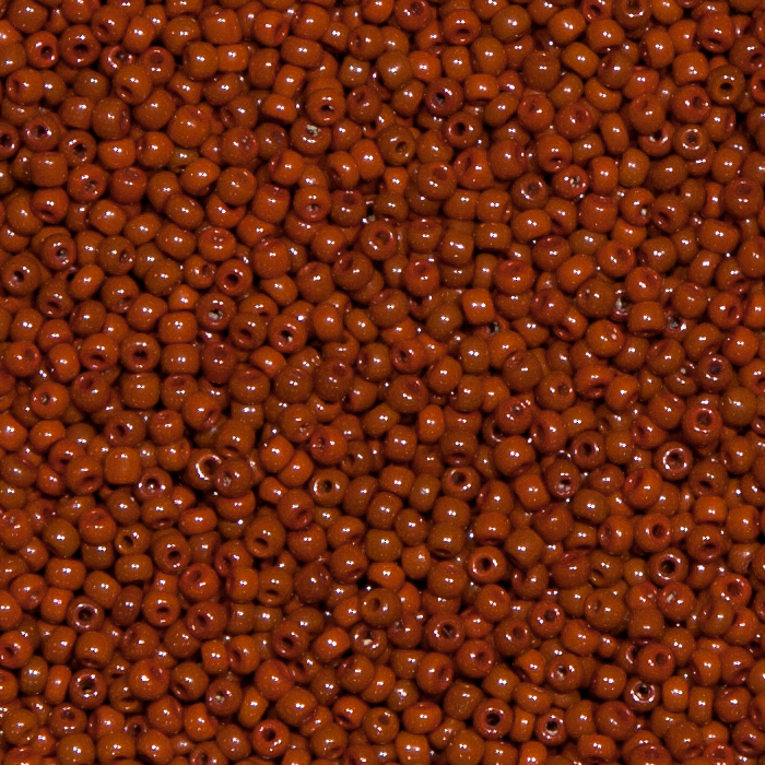 Rocaillesperlen Sonderpreis  Hellbraun opak 250g.