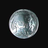 Coin Concha Buffalo Nickel Vorderseite