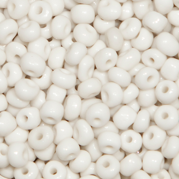 Ponybeads (Stickperlen). Altweiß, 250g.